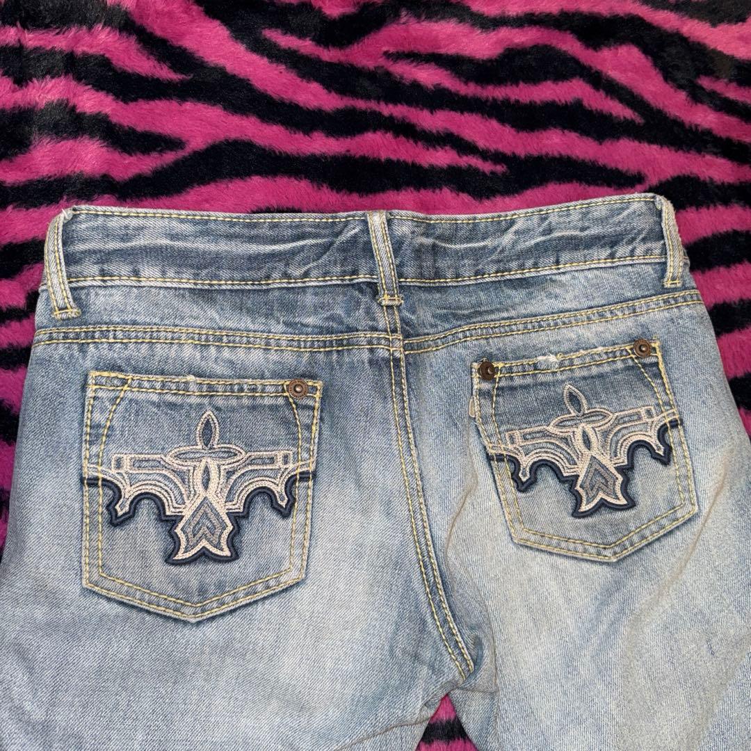平成ギャル デニム 00s 刺繍 y2k - メルカリ