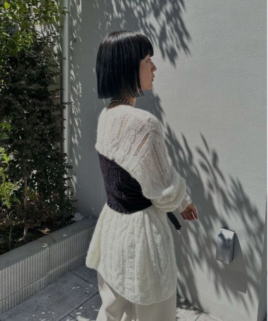 Ameri LOW GAUGE COLOR KNIT TOP - メルカリ