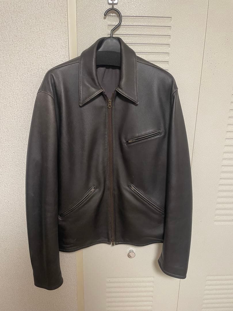値下げ不可】LIDNM VINTAGE WASHED LEATHER ZIP - メルカリ