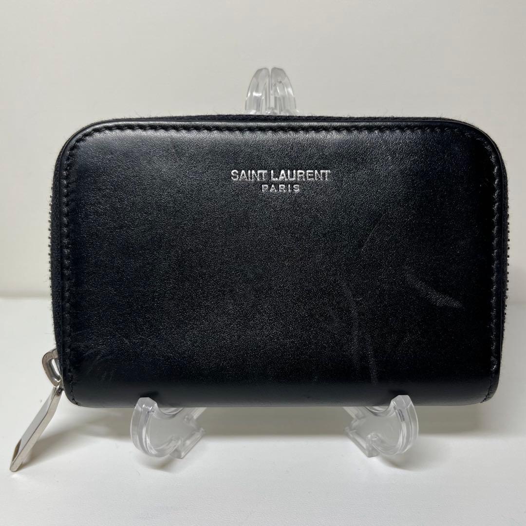 ✨美品✨サンローラン　カードケース　ブラック　スムースレザー
