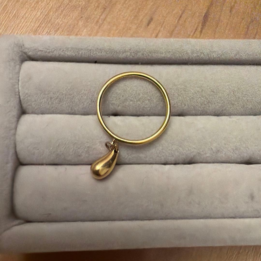 ティファニー　ティアドロップ　K18