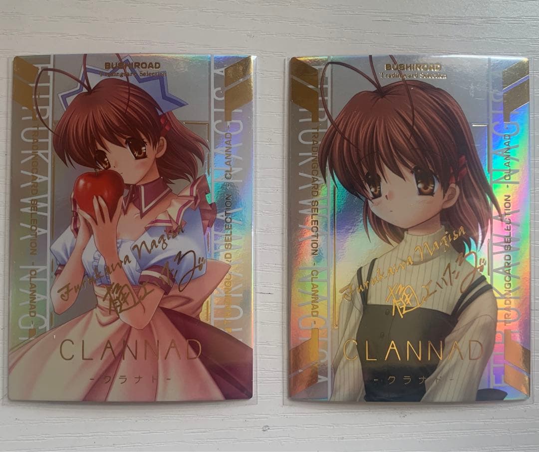 アニメ系トレカ  古河 渚  樋上いたる金箔押しサイン