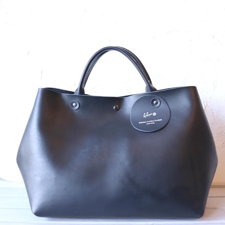 スタンダード 自立 トート ボストン 男女兼用 革 ハンドメイド1164