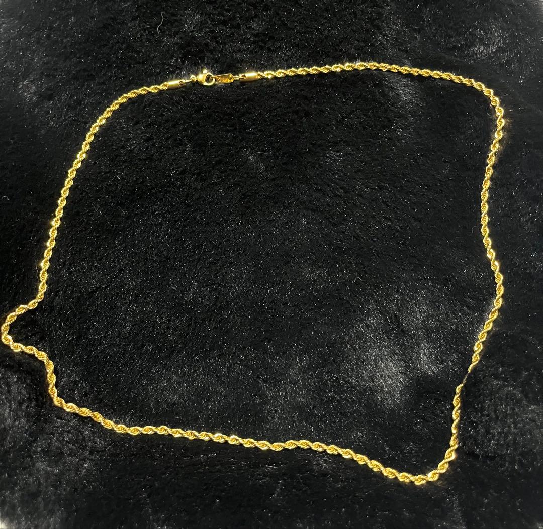 K18GF ネックレス　18k刻印 喜平 ネックレス K18 トリプル 12面 22g 55cm 造幣局検定マーク(ホール