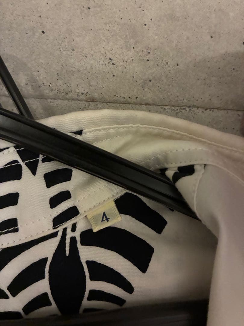 Bohemians（ボヘミアンズ）ゼブラ柄 長袖シャツ ホワイト