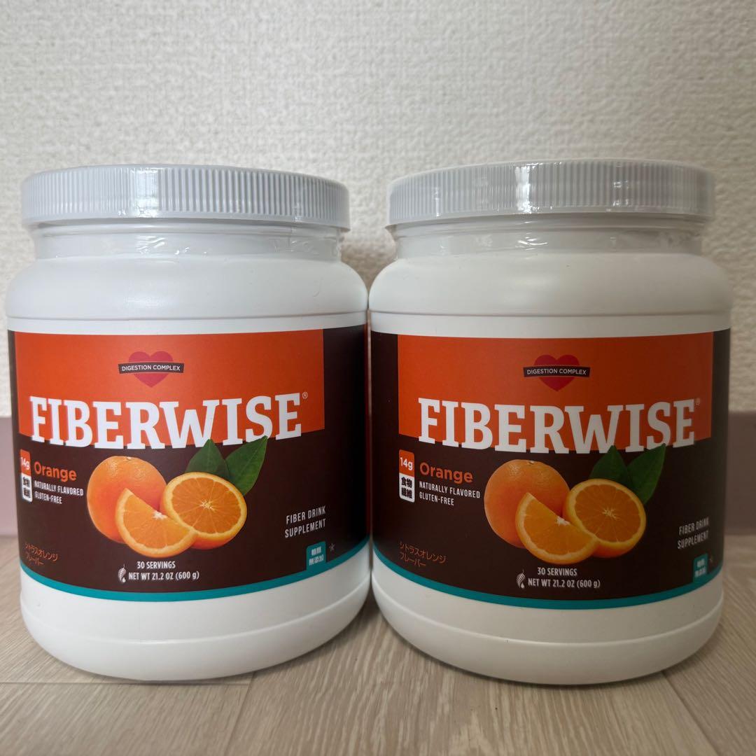 新品未開封 ファイバーワイズ 糖類無添加 シトラスオレンジ 600g×2個セット