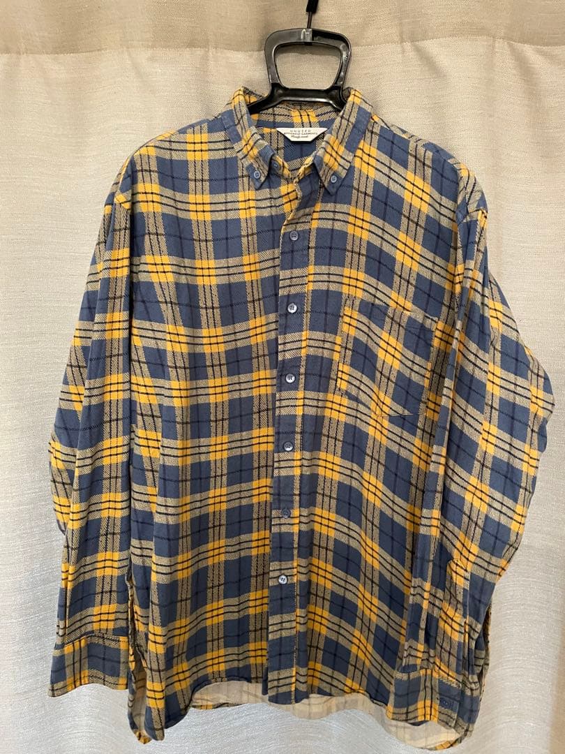 【jonio様用】UNUSED アンユーズド ゆがみネルシャツ チェック 2