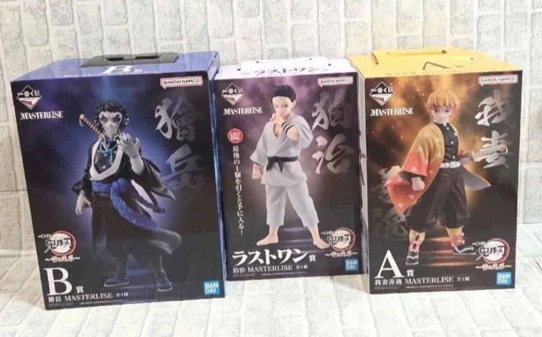 新品未使用　鬼滅の刃　一番くじ　伯治　善逸　獪岳