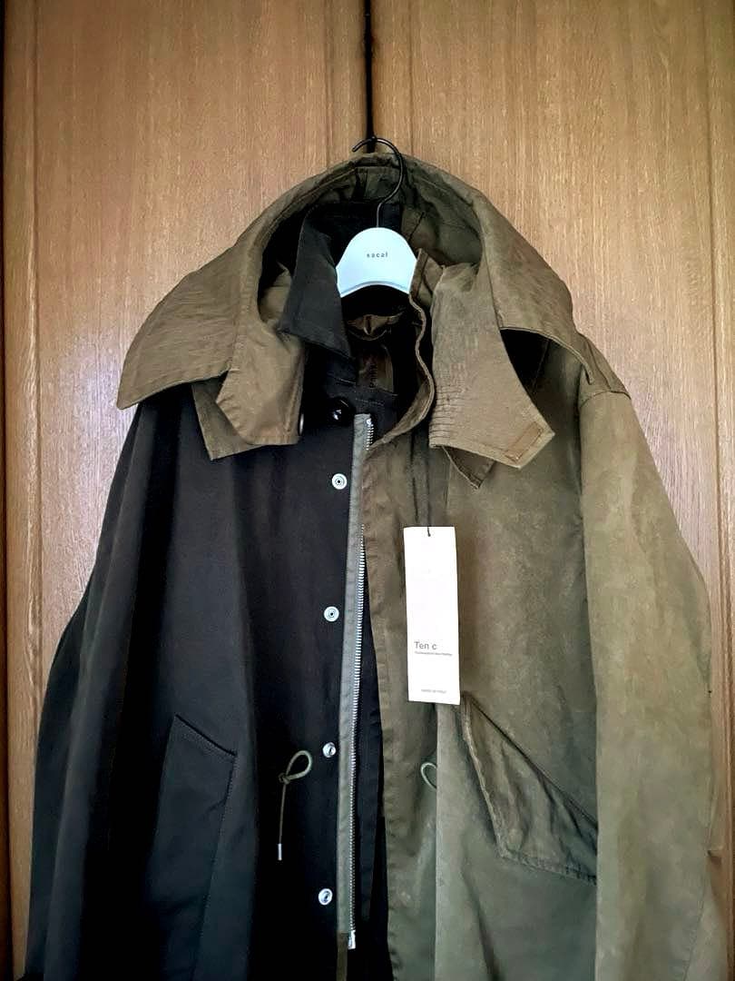 sacai x Ten C テンシー モッズステンカラードッキングコート 46
