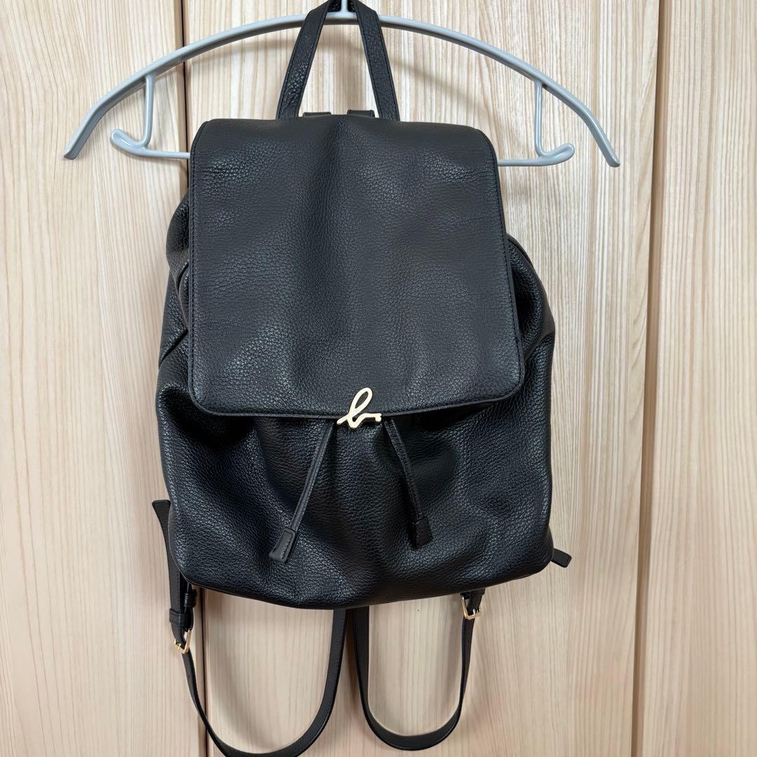 【美品】Agnes b. アニエスベー レザー リュック 本革 レディース 黒