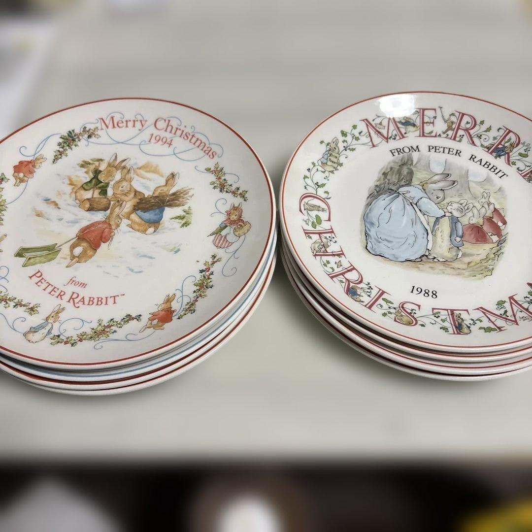 【希少】 ピーターラビット クリスマスプレート9枚セット