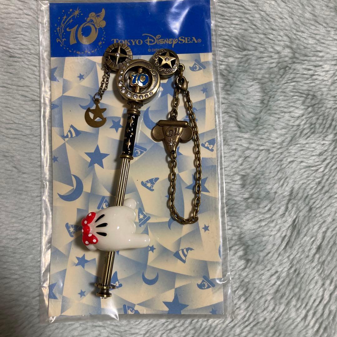 未使用】ディズニーシー10周年限定品ミッキーマジカルステッキキー