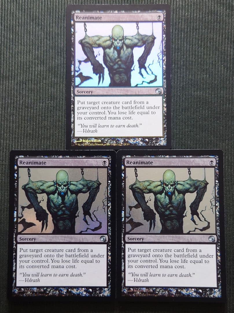 mtg フルFOIL 3枚セット 再活性 英語版 grb