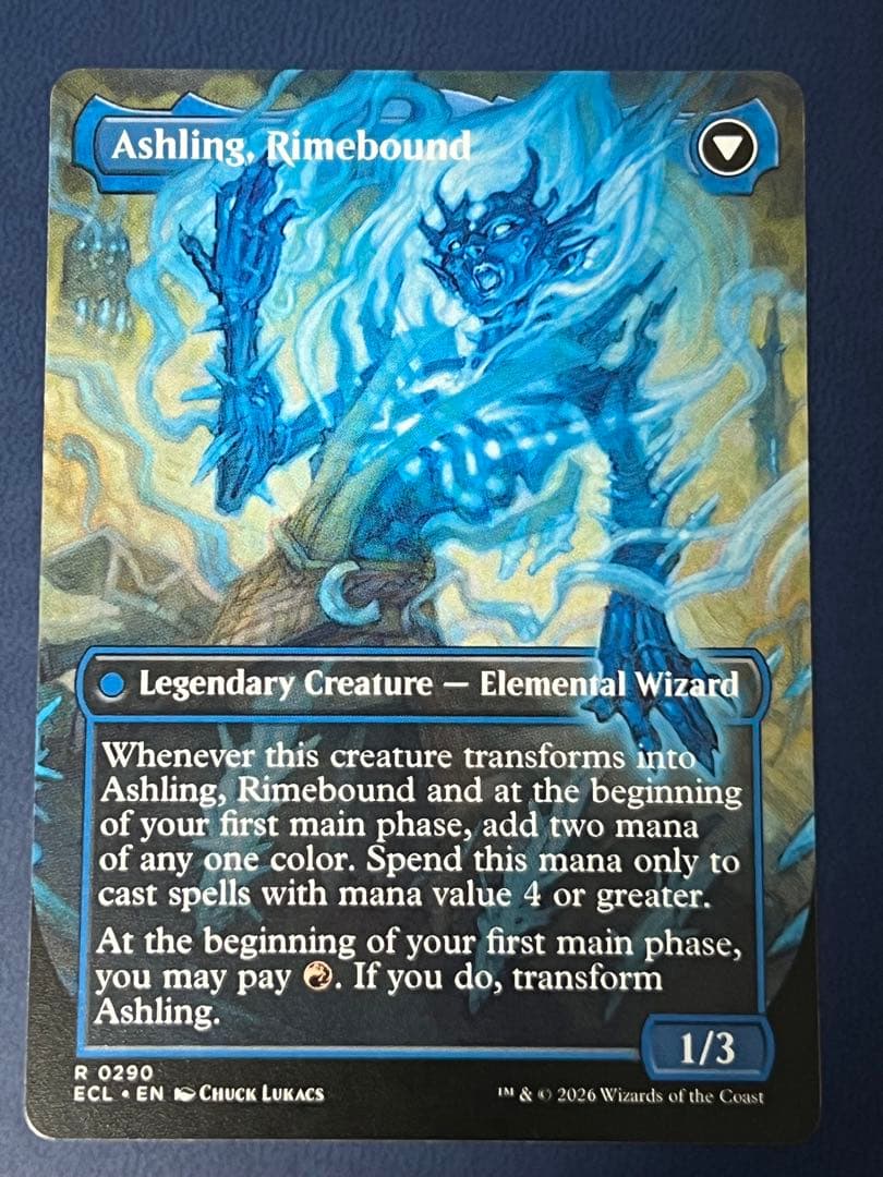 mtg】再点火、アシュリング 英語版ボーダーレス ローウィンの昏明 ECL