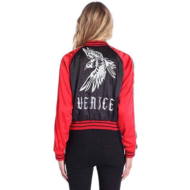 DIESEL スカジャン XS イーグル リバーシブル ブラック ディーゼル