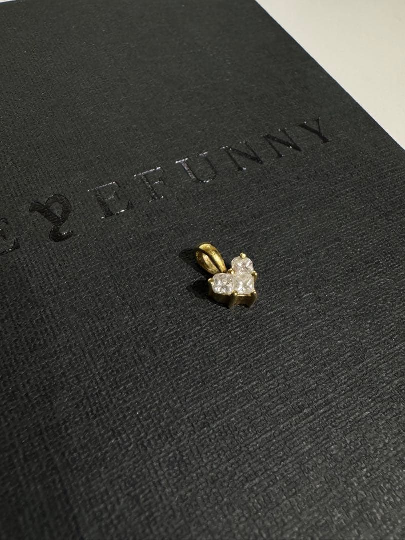 【正規品】アイファニーペンダントトップ ハート K18Wg