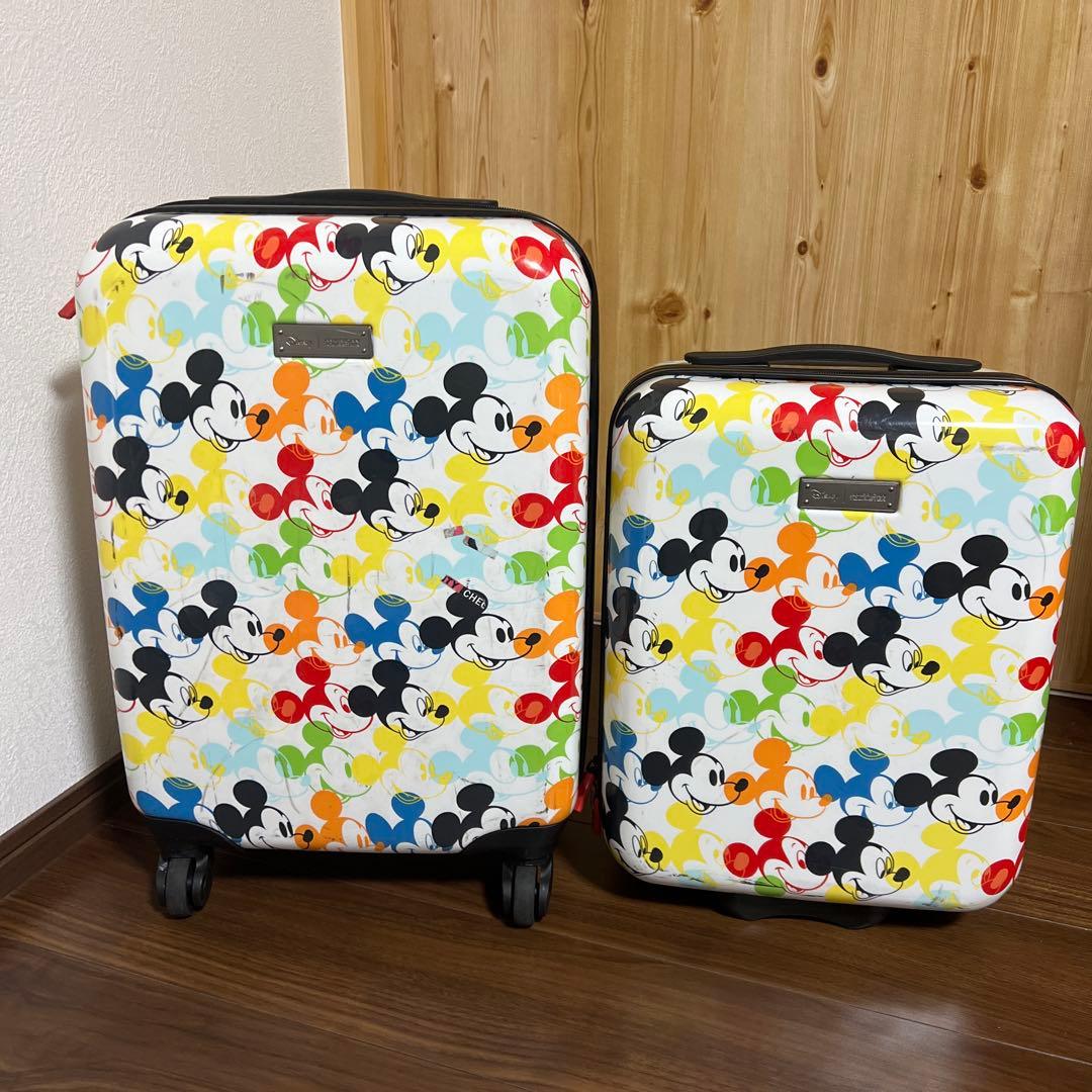 ディズニーミッキーマウススーツケース（2個セット） ハピタス 【最大15％OFFクーポン3/11まで】 スーツケース ディズニー