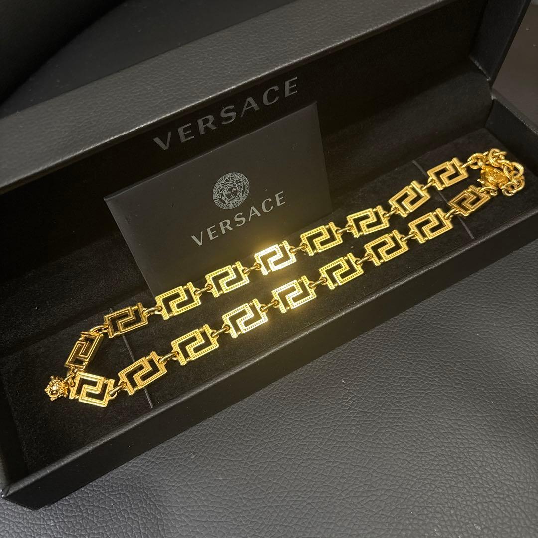Versace グレカネックレス　ゴールド　ヴェルサーチ