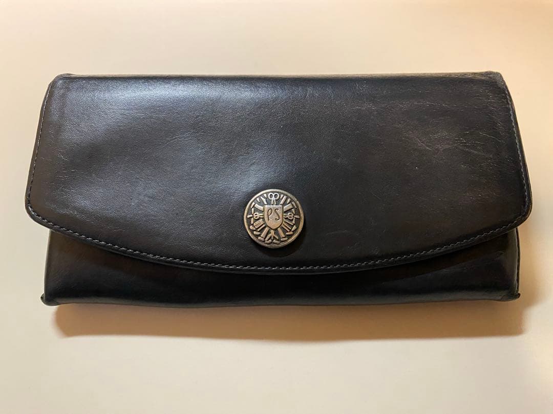 Paul Smith マルチカラー レザー 長財布 黒　レア