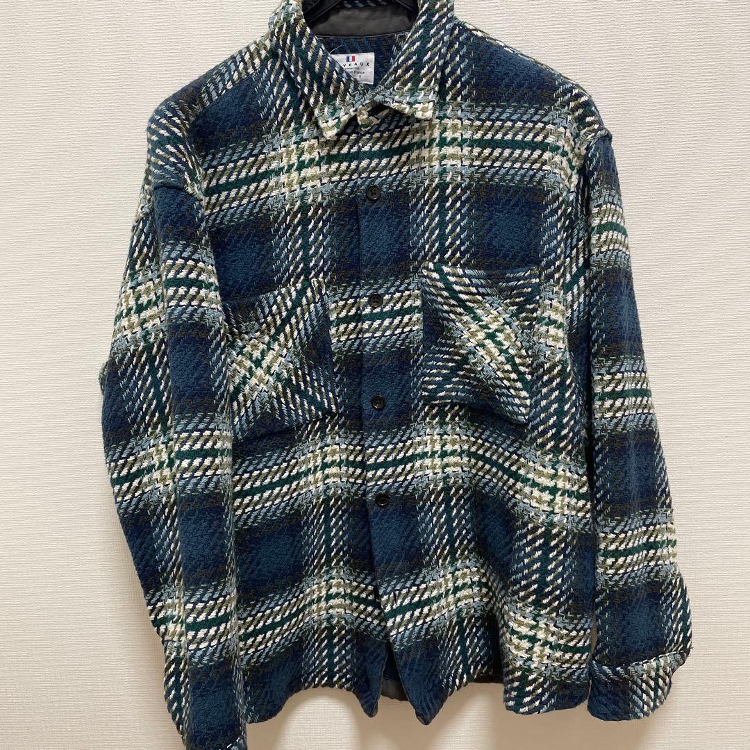 【DEVEAUX / デヴォー】（美品）バスケットチェックシャツ EDIFICE