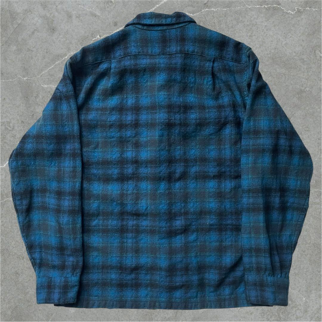 60s PENDLETON ボードシャツ オンブレ シャドー ヴィンテージ - メルカリ