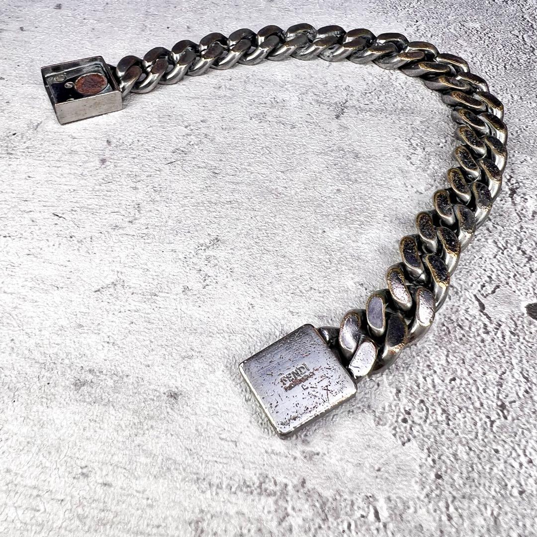 FENDI フェンディ 喜平 チェーンブレス FFゴールドロゴ Lサイズ - メルカリ