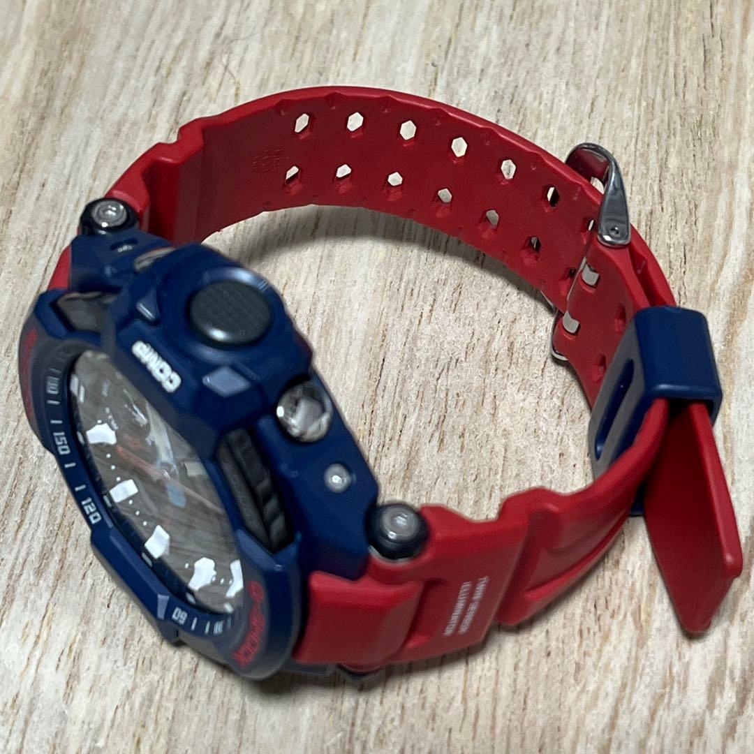 海外限定品美品】G-SHOCKグラビティマスターGA-1100ネイビー×レッド