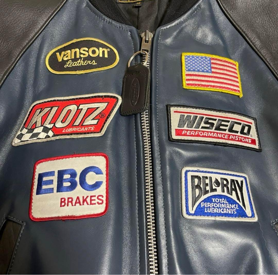 バンソン レザージャケット TJP vanson ライダース 36 - メルカリ