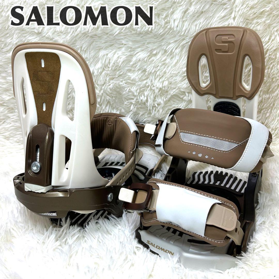 美品✨SALOMON スノーボードビンディング ブラウンsサイズ