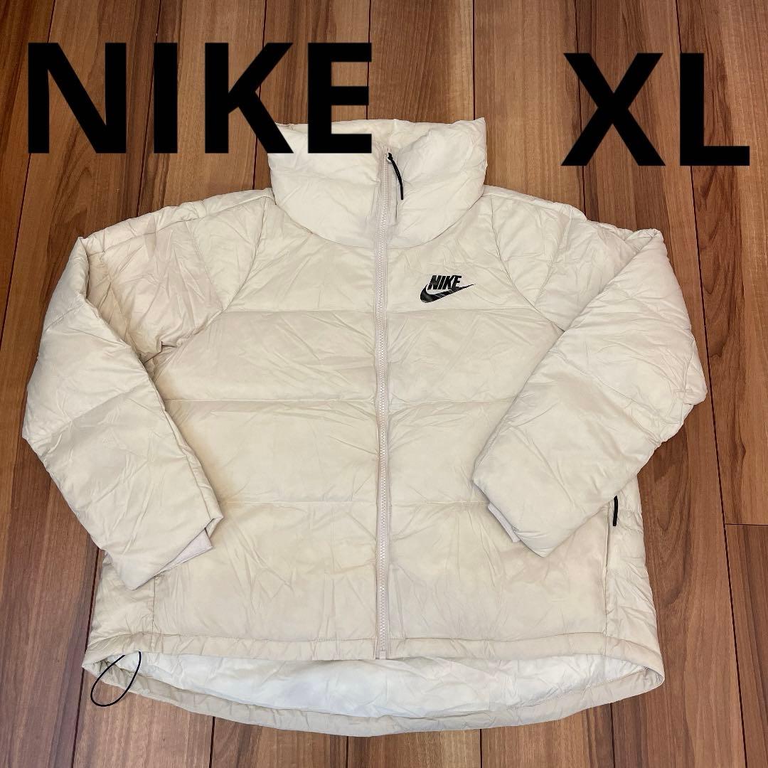 NIKE ダウンジャケット ナイキ レディース フィル クリーム XLサイズ