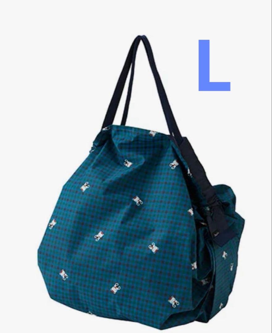 廃盤♥ファミリア エコバッグ　Lサイズ シュパット　　ブルー　美品