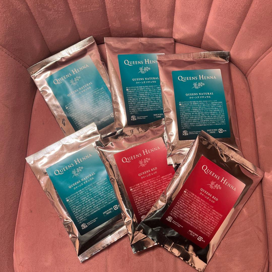 QUEEN'S HENNA ヘナカラーリング 6袋セット