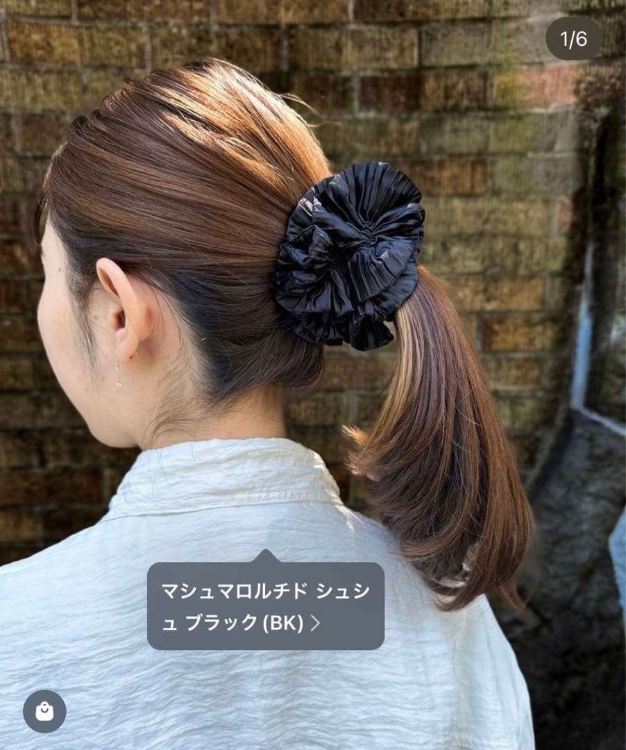 acca アッカ マシュマロルチド シュシュ ブラック - メルカリ