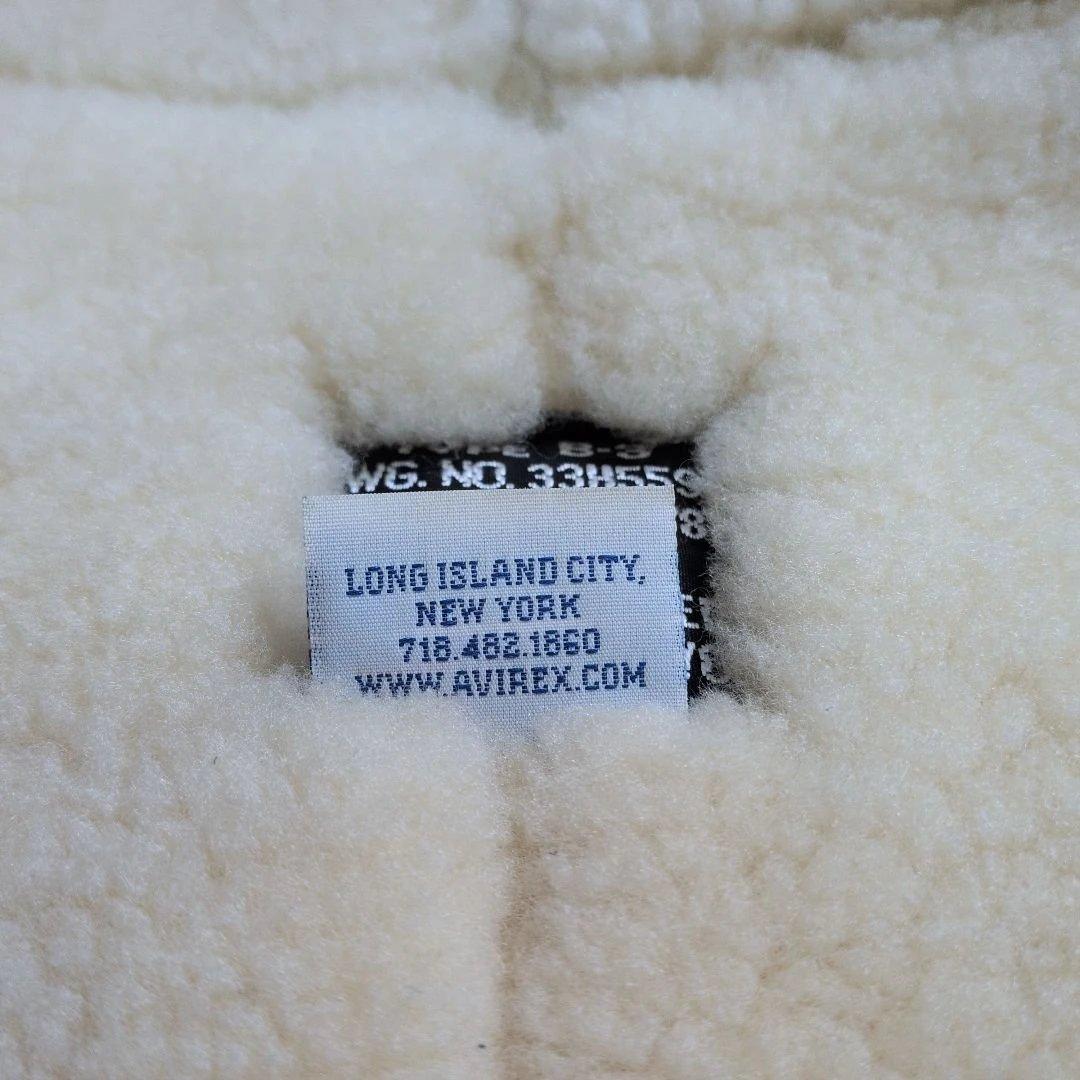 超良品 AVIREX B-3 38 リアルムートン ボア 胸タグ L〜XL - メルカリ