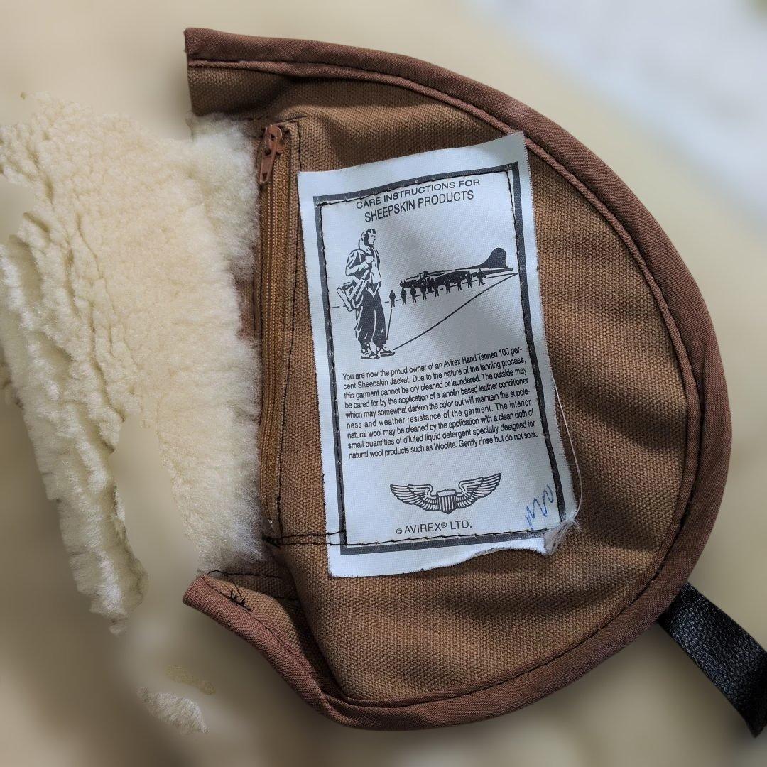 超良品 AVIREX B-3 38 リアルムートン ボア 胸タグ L〜XL - メルカリ