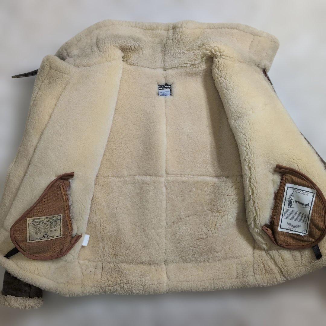 超良品 AVIREX B-3 38 リアルムートン ボア 胸タグ L〜XL - メルカリ