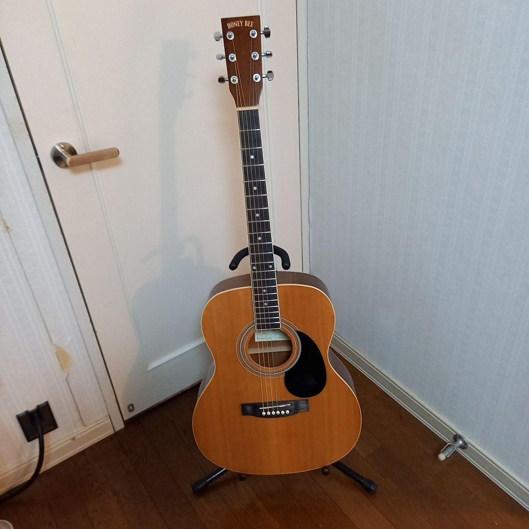 『低弦高・軽量美品』HONEY BEE F-15/N ハニービ─ アコギ