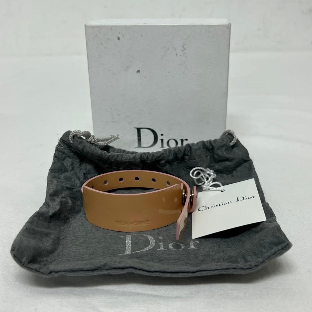 稀少 エディ期 DIOR HOMME ディオールオム ブレスレット バイオレット Dior HOMME ディオール・オム COUTURE ブランドオフ DIOR レザー