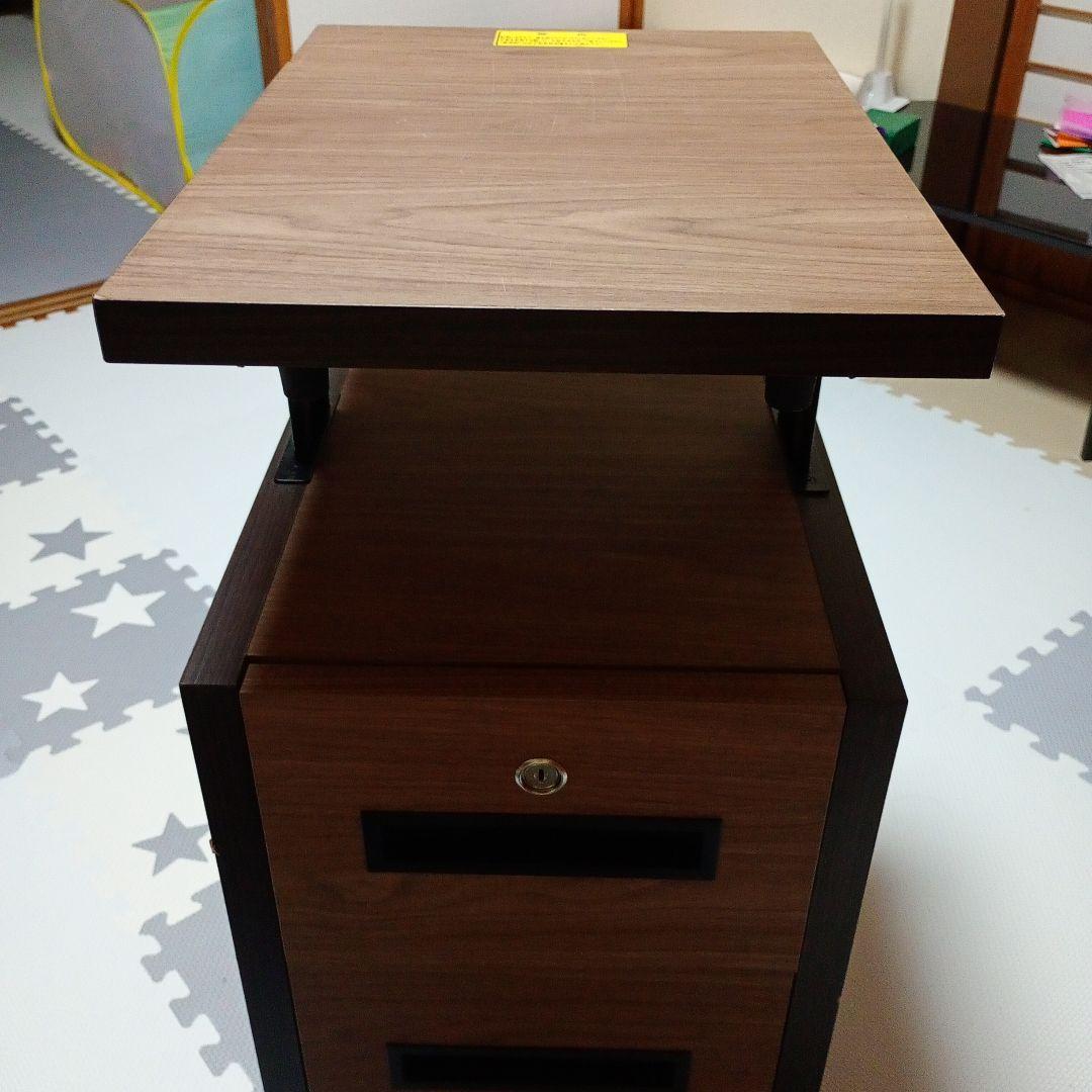 小島工芸 デスクワゴン「Com-5 C5D」ウォールモカ/ウッディウェンジ