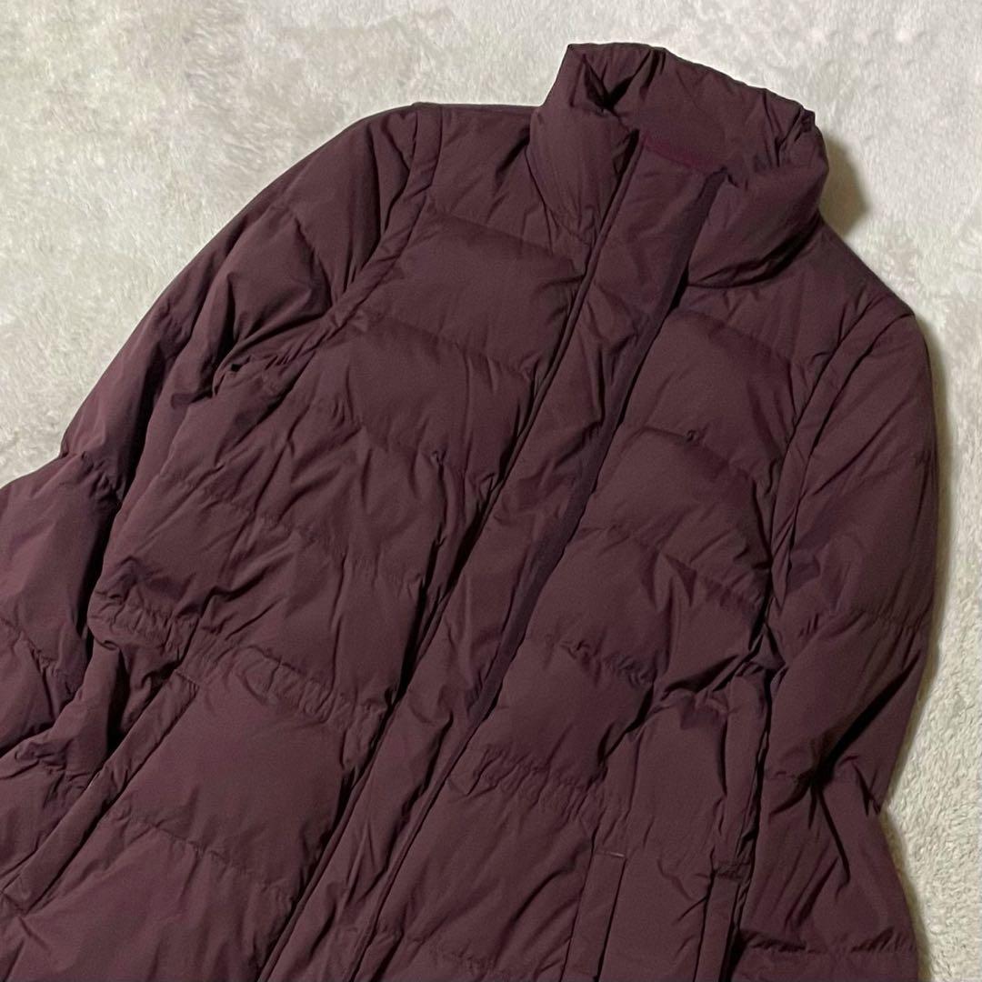 専用セオリー【高年式】ダウン90% 2WAYロング丈 ダウンコート ボルドー