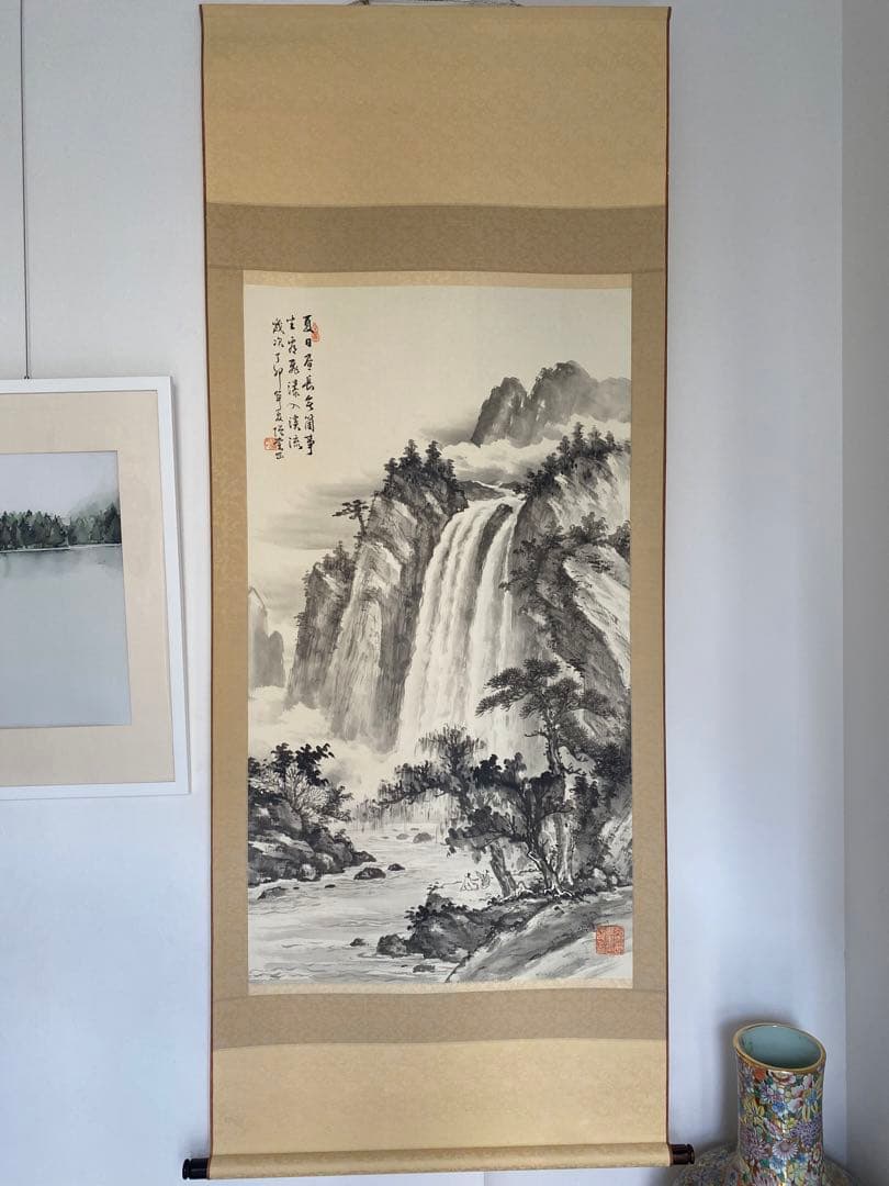 楊増棠 近代中国 掛軸 絵画 台湾画家 中国画 中国美術