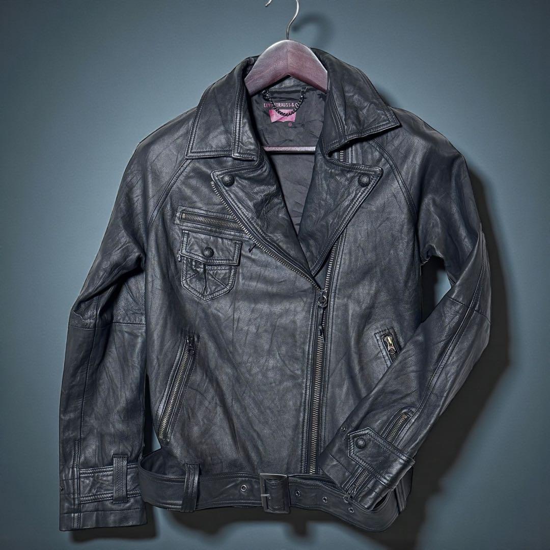【美品】リーバイス Levi's ダブル ライダース ジャケット M レザー