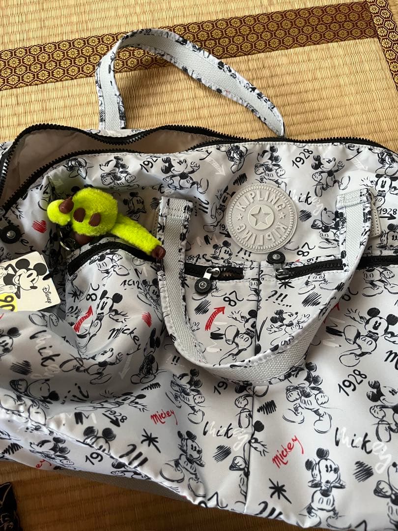 キプリング　ディズニーコラボ　ボストンバッグ