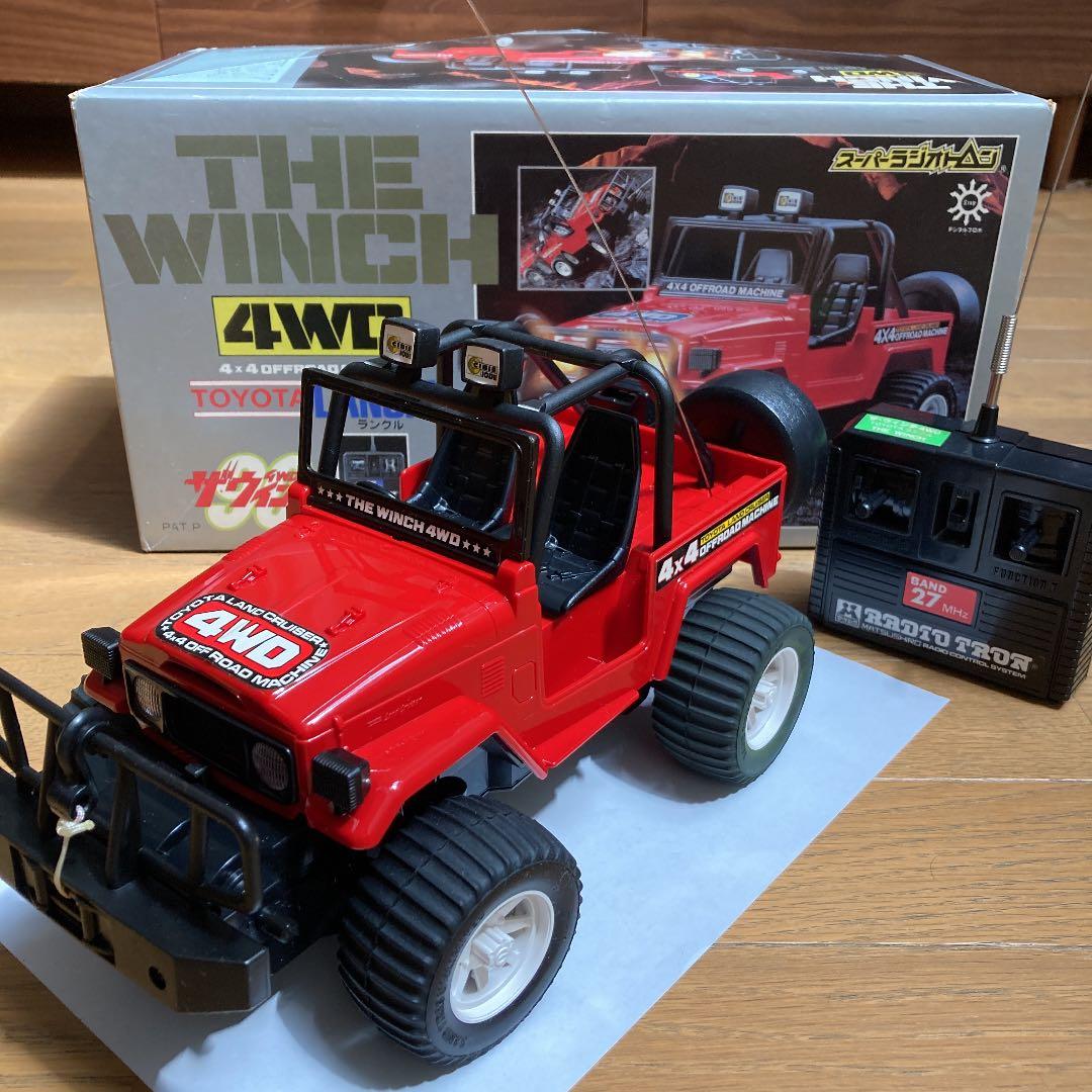 ラジコン　ランドクルーザー　ウインチ　箱付き　昭和