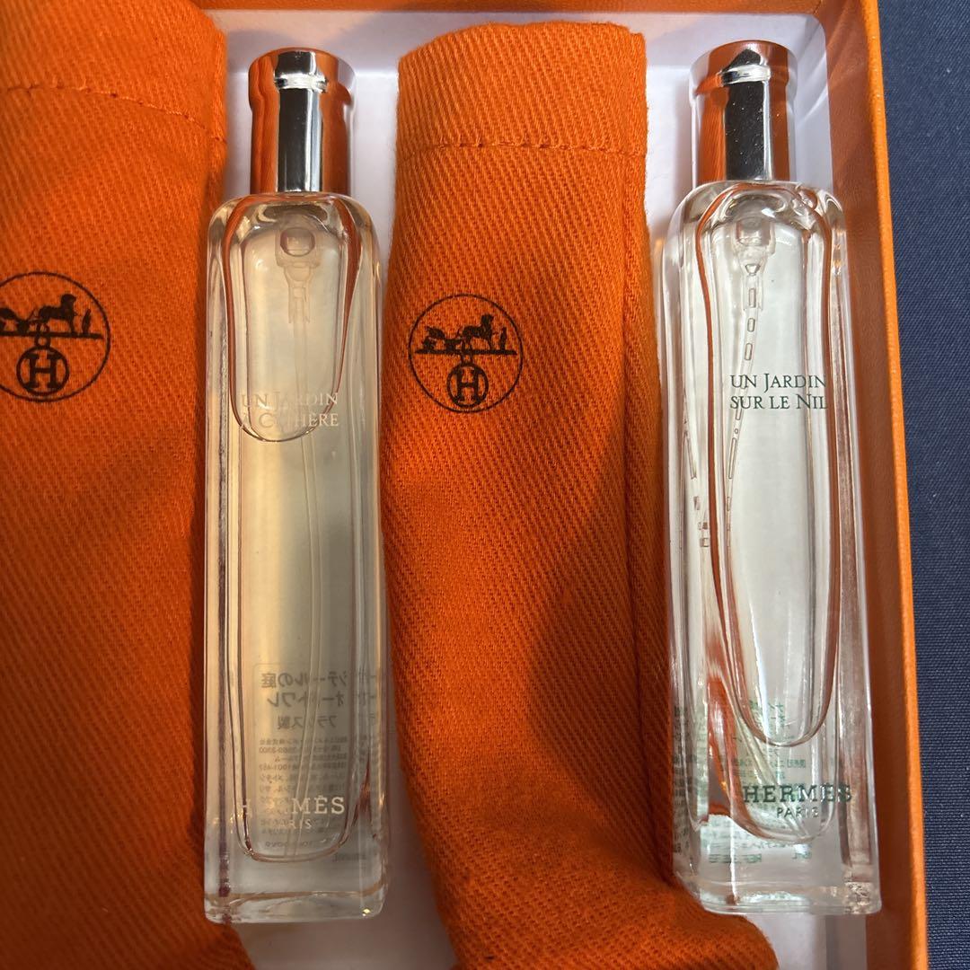 エルメス 香水 15ml ナイルの庭 シテールの庭 エルメス ミニフレグランスセット（ナイルの庭 EDT 15mL×2本、屋根の上