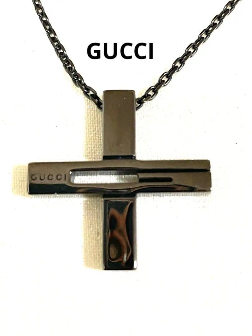GUCCIネックレス クロスカットアウトGシルバー925 - グッチ ネックレス
