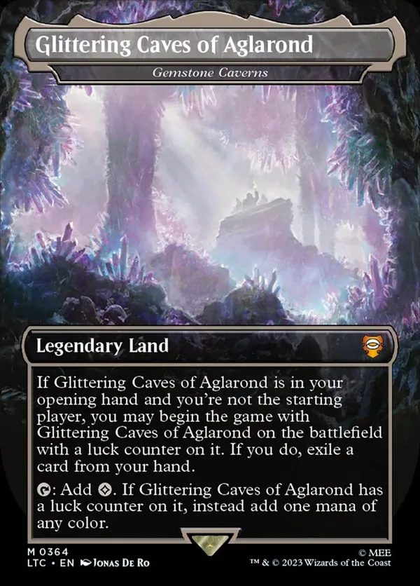 Gemstone Caverns (0151) (Borderless) (Galaxy Foil) • Edge of