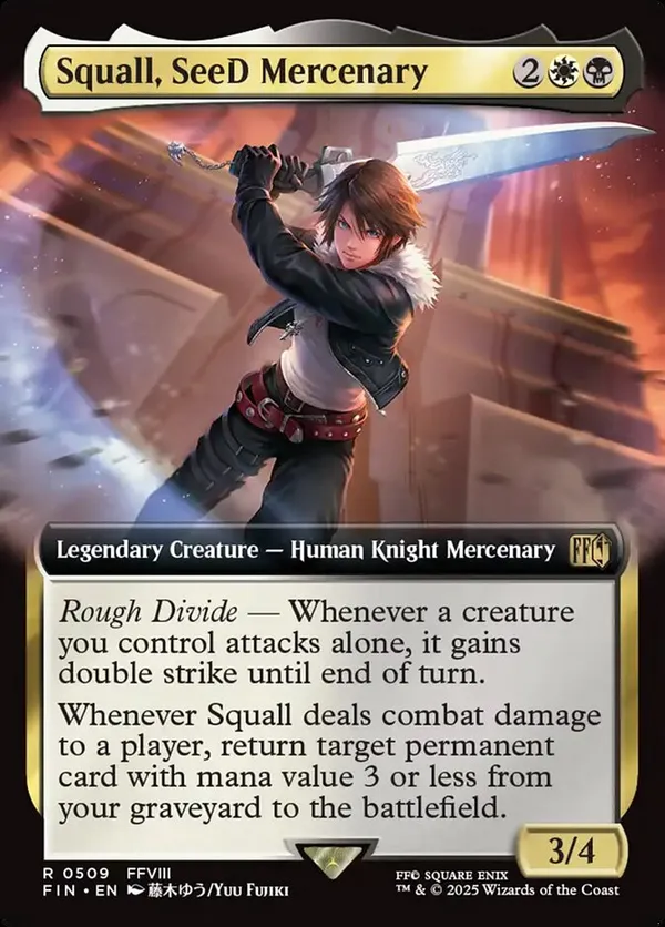 Squall, SeeD Mercenary (Borderless) (Surge Foil) • Universes