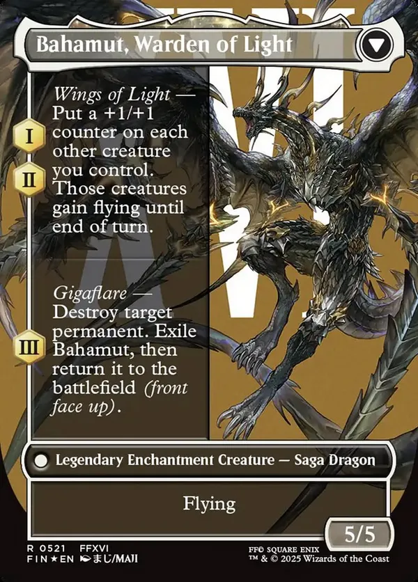 Dion, Bahamut's Dominant (Borderless) (Surge Foil) • Universes
