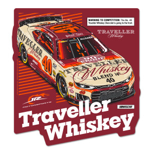 Justin Allgaier #40 2026 Traveller Whiskey Wooden Sign | Shop JR